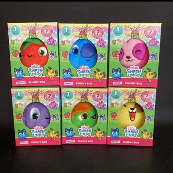 Pinata Smash Lings  Series 1  Plushy Box Complete Set Of 6 - Picture 1 of 3